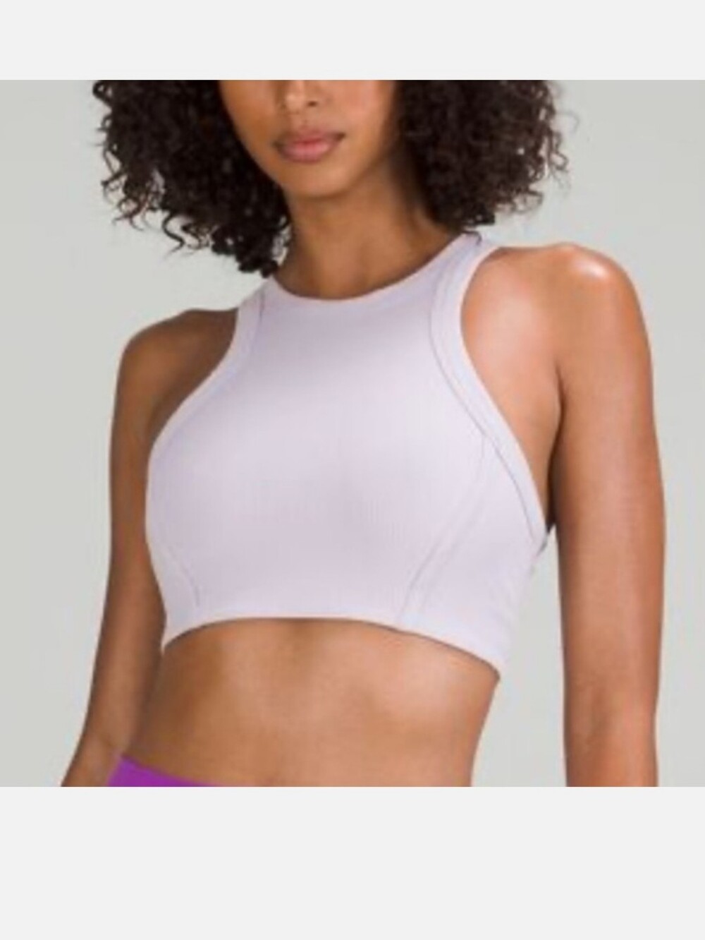 Lululemon Ribbed Nulu High Neck Sports Bra
